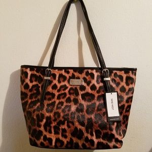 Nine West Leopard Print Tote Bag